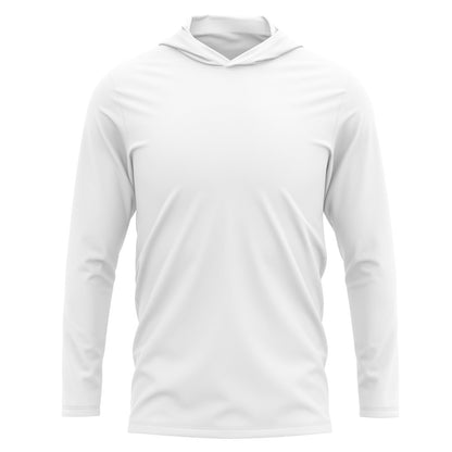 Blank Long Sleeve Hooded Performance T Shirt - campink