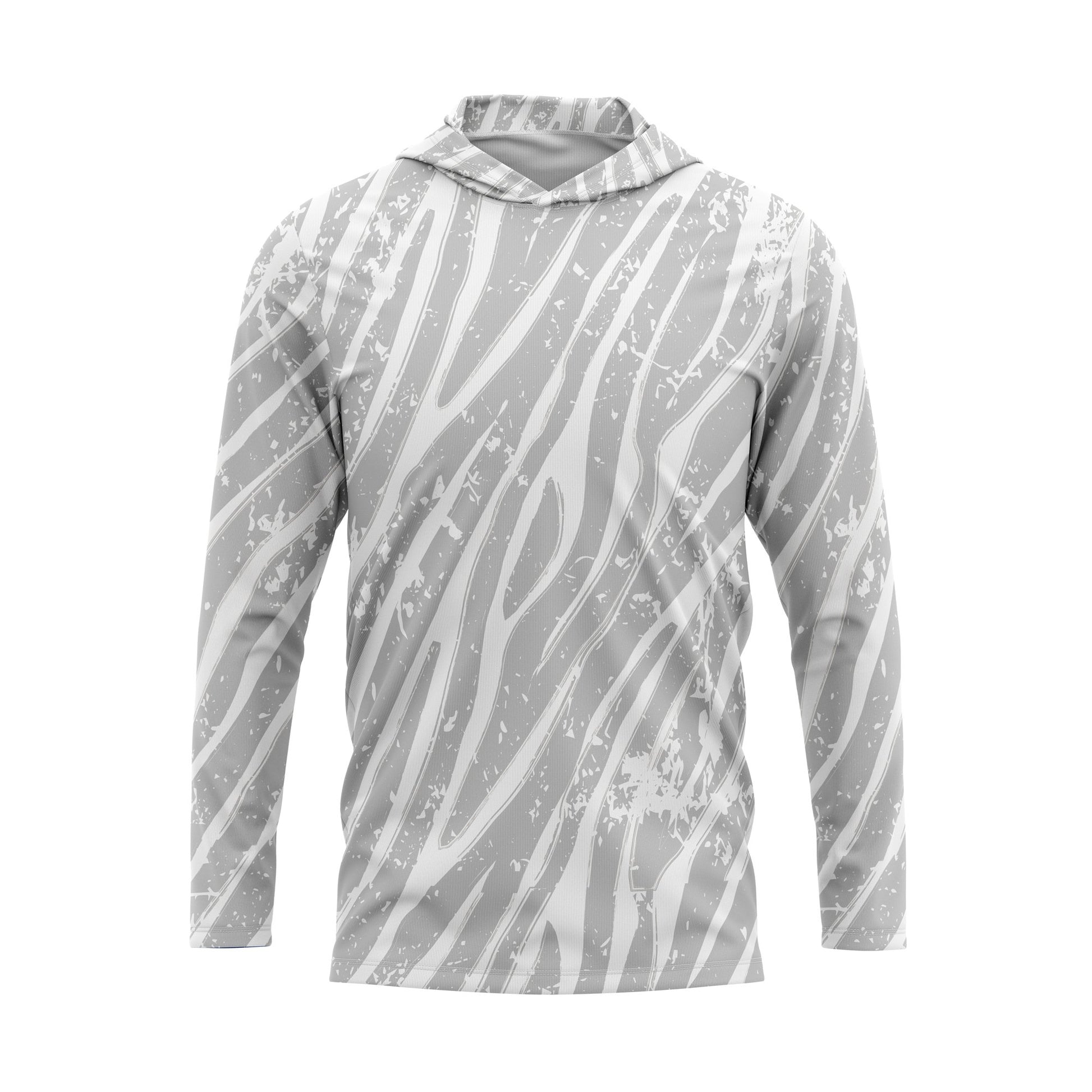 Zebra Long Sleeve Hooded Performance T Shirt - campink